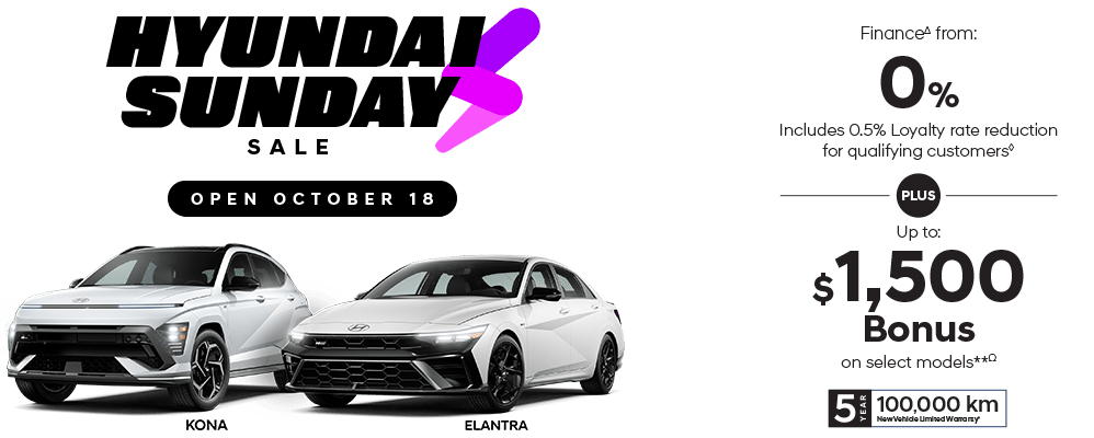 Hyundai Sunday Sale