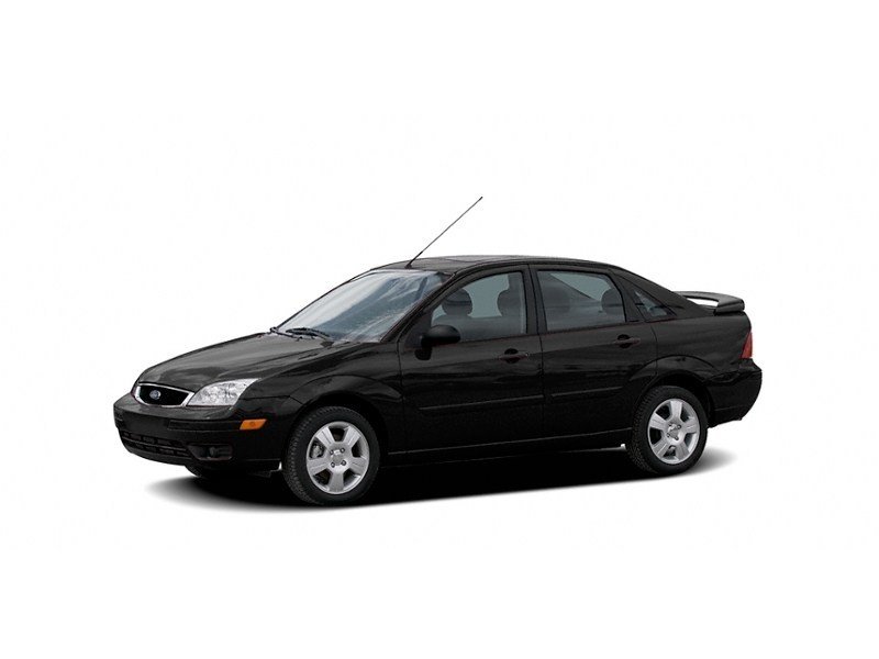 2007 Ford Focus 4dr Sdn S Pitch Black Clearcoat  Shot 1