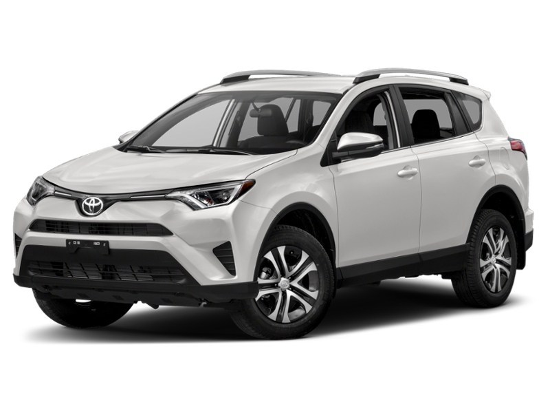 2018 Toyota RAV4 AWD LE Alpine White  Shot 1