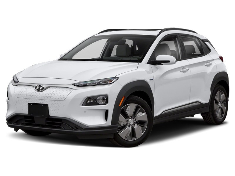 2019 Hyundai Kona Electric Ultimate FWD Chalk White Metallic  Shot 4