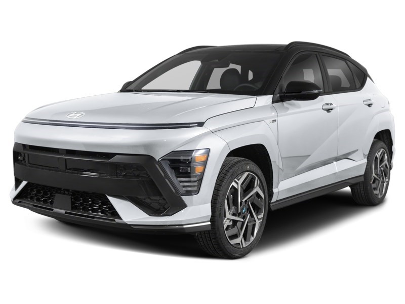 2025 Hyundai Kona 1.6T N Line AWD w/Two-Tone Roof Atlas White w/Abyss Black Roof  Shot 14