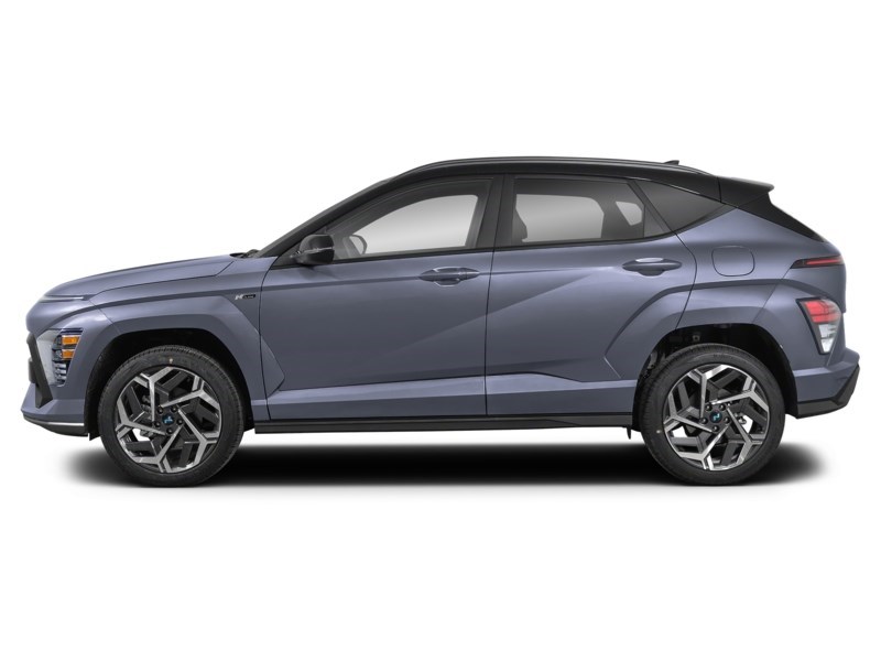 2025 Hyundai Kona 1.6T N Line AWD w/Two-Tone Roof Meta Blue w/Abyss Black Roof  Shot 4