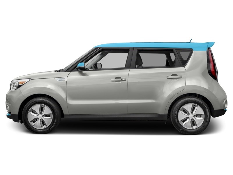 2019 Kia Soul EV EV Luxury Auto Pearl White/Sky Blue Two-Tone  Shot 11