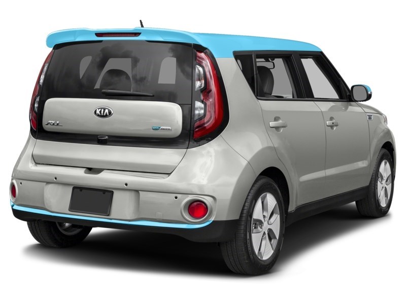 2019 Kia Soul EV EV Luxury Auto Pearl White/Sky Blue Two-Tone  Shot 12
