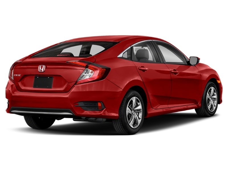 2021 Honda Civic LX CVT Rallye Red  Shot 6