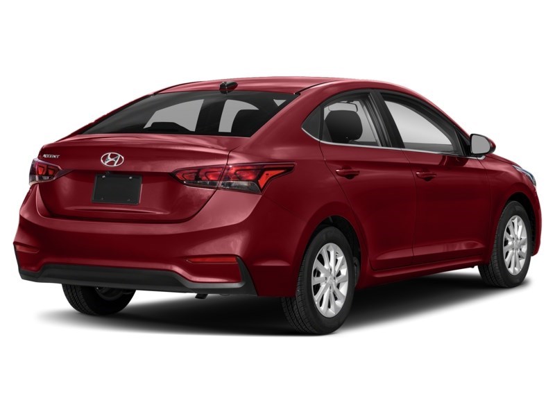 2019 Hyundai Accent 4 Door Preferred Auto Fiery Red  Shot 6