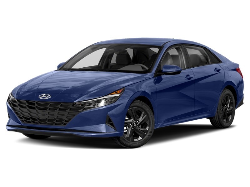 2021 Hyundai Elantra Preferred IVT w/Sun & Tech Package Intense Blue  Shot 4