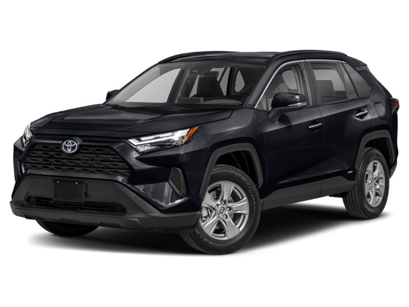 2022 Toyota RAV4 Hybrid Hybrid XLE AWD Midnight Black Metallic  Shot 4