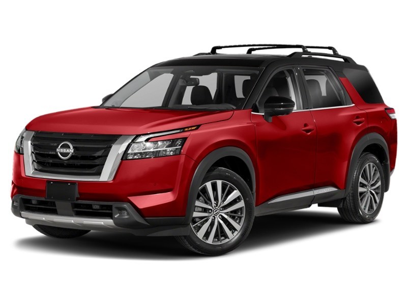 2024 Nissan Pathfinder Platinum 4WD Scarlet Ember Tintcoat/Super Black  Shot 10